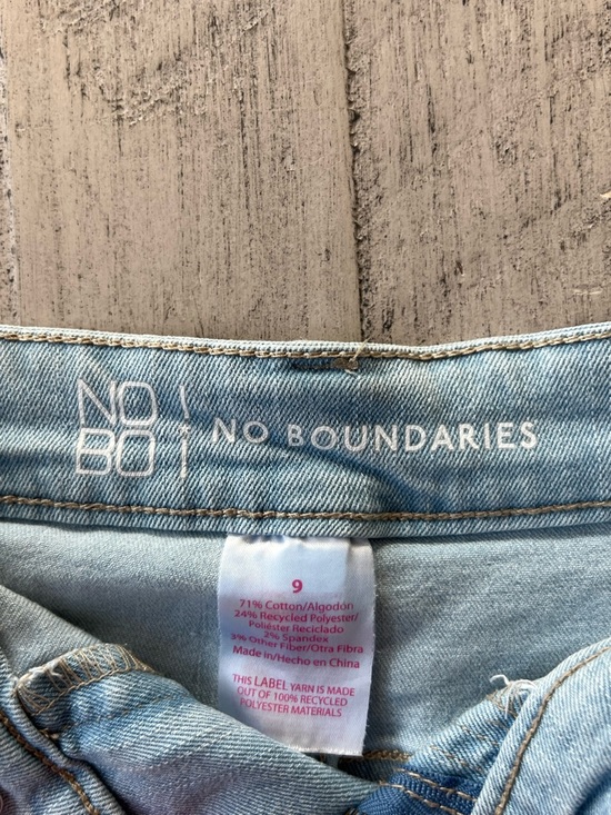 No Boundaries Pants - No Boundaries Light Blue Denim Jeans Waistband Detail